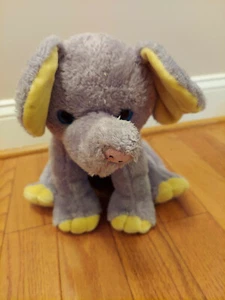 The Bear Factory 2001 elefante gris peluche suave 12"" vintage - Imagen 1 de 7