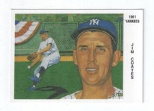 1993-94 Z Silk Cachets Covers Postcards Lithos 1961 Yankees Jim Coates