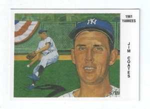 1993-94 Z Silk Cachets Covers Postcards Lithos 1961 Yankees Jim Coates - Picture 1 of 2