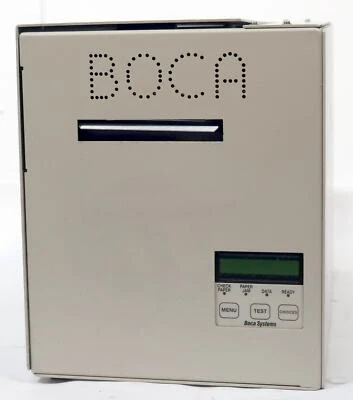 As Is Boca Systems Mini Plus Ticket Printer Parallel White - Image 1 of 3