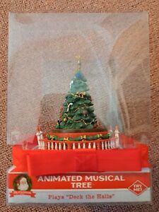 New ListingAnimated Musical Christmas Tree - Plays "Deck The Halls" Wind Up - Sealed New!
