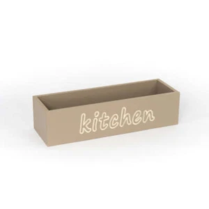 Portataglieri in legno con scritta Kitchen incisa - Picture 1 of 16