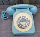 Benross 44540 klassisches Retro-Telefon Vintage-Stil schnurgebundenes Telefon Ente Ei blau