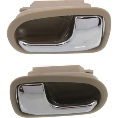 Interior Door Handle For 95-2003 Mazda Protege Front or Rear Beige Chrome - Изображение 1 из 4