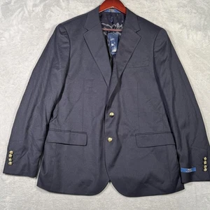 Polo Ralph Lauren Blazer Mens 42R Navy Classic Fit Wool Two Button Sport Coat - Picture 1 of 15