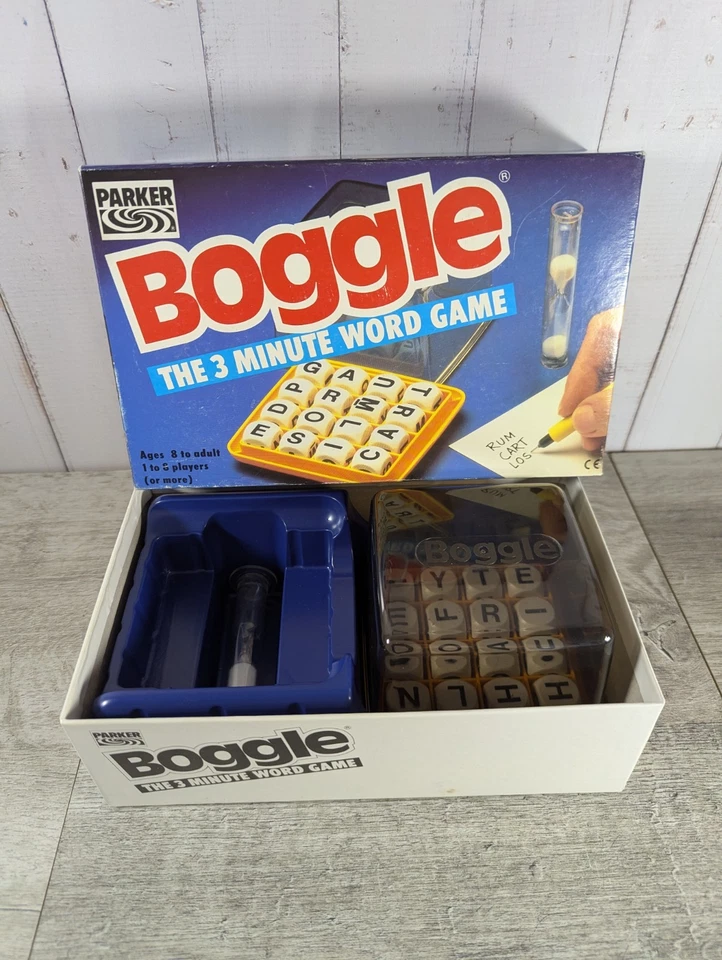 Vintage Boggle Word Game by Parker 1992 - (8yrs+) ~ Complete - image 1 of 4