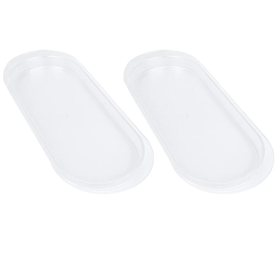  2 Stück Acryl Eiförmiges Tablett Transparentes Lagertablett Getrocknete - Bild 1 von 4
