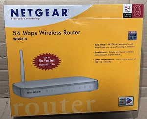 Routeur câble NETGEAR Wireless-G WGR614 54MBPS 2,4GHZ blanc - Neuf et jamais utilisé - Photo 1/11