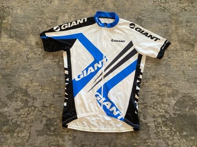 Camiseta deportiva de ciclismo GIANT manga corta Ride Life para hombre XL 1/4 cremallera blanca negra azul Foto 1 de 4