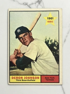 1961 Topps #68 Deron Johnson New York Yankees Baseball Card - Image 1 of 2