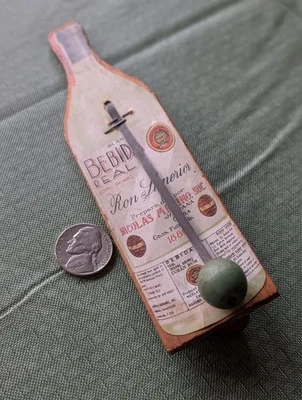 Vintage 1900's Cuban Bebida Rum Noisemaker from Miami, Florida - Image 1 of 4