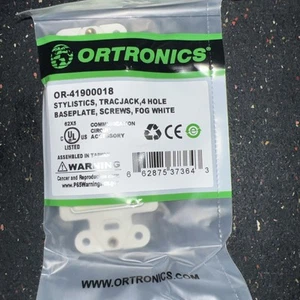 Lot de 20. Plaque de base ORTRONICS OR-41900018 TracJack Stylistics 4 ports blanc brouillard - Photo 1/2