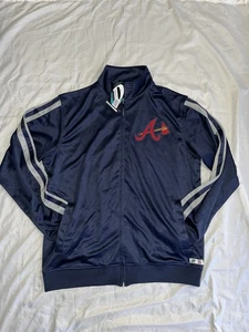 Atlanta Braves Jacke XL Herren Blau Baseball Neu Mit Etikett - Bild 1 von 2