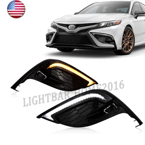 For 2021-2024 Toyota Camry SE XSE LED Daytime Running Light DRL Fog Lamp Kits - Picture 1 of 8