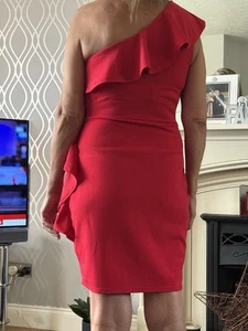 Lipsey Dress Red One Shoulder Size 12 New Without Tags￼ - Picture 1 of 2