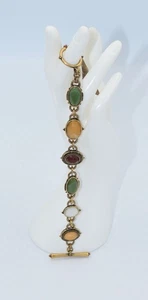Lucky Brand Flower Power Style Toggle Clasp Reversible Bracelet NWT - Picture 1 of 8