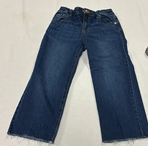 Cat & Jack Blue Jeans Wide Leg w/ Stretch Waist Size 8 - Picture 1 of 7