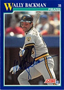 Wally Backman autographed Baseball Card (Pittsburgh Pirates) 1991 Score #16 - Picture 1 of 1