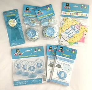 Baby Shower Kit For Boy By DG Party Blue Elephant - Picture 1 of 10
