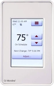 OJ Microline UDG4-4999 Programmable Floor Heating Thermostat with Class A GFCI - Picture 1 of 8