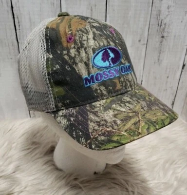 Gorra de béisbol camuflada MOSSY ROBLE gorra ajustable caza dama niña verde azulado púrpura  Foto 1 de 4