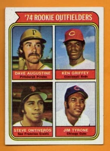 Ken Griffey 1974 Topps ROOKIE Outfielders #598 Cincinnati Reds quasi nuovo *rs - Foto 1 di 2