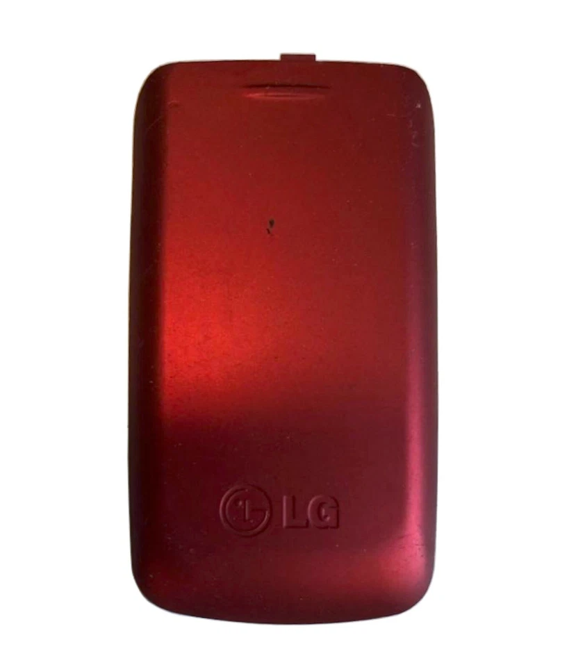 CUBIERTA BATERÍA ORIGINAL LG 420G Puerta ROJA Celular Abatible Panel Trasero Foto 1 de 1