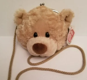 NWT Vintage GUND Teddy Bear Head Small Crossbody Shoulder Bag Purse Girls/Women - Picture 1 of 9