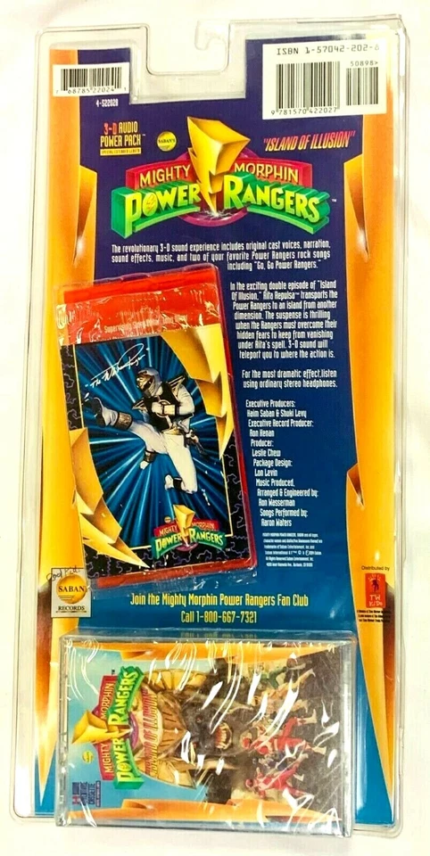 Mighty Morphin Power Rangers: Island Of I'llusion 3D Audio & Power Pack Cassette - Image 1 of 4
