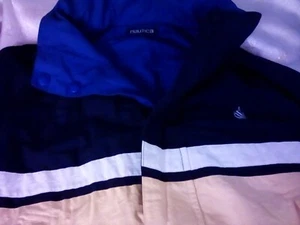 Nautica Men's Coat, Reversible, Size XXL, Navy Blue, White, Yellow, Royal... - Picture 1 of 5