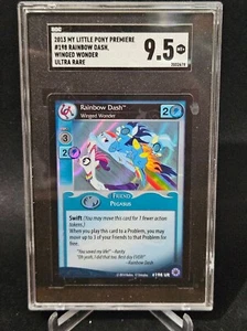 2013 My Little Pony CCG MLP Premiere Rainbow Dash Ultra Rare UR #198 SGC 9.5 - Picture 1 of 2