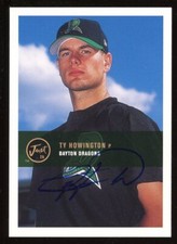 2000 Dayton Dragons TY HOWINGTON Signed Card autograph AUTO REDS #1 PICK