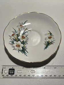 Recency Bone China Saucer; Floral Pattern (daffodils) (Single Replacement) - Picture 1 of 4