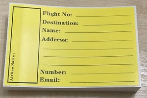 Kofferanhänger Kofferausweis Name Gepäck Adresse Reise Urlaub Aufkleber Etikett - Bild 1 von 3