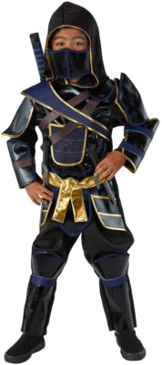 Disfraz de Halloween Teetot Ninja Niño Unisex Niños con Mono Mascarilla Armadura y Juguete Foto 1 de 3