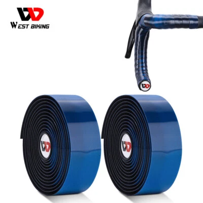 Road Bike Bicycle Handlebar Tape Brushed Texture Bike Handle Belt Dark Blue - Image 1 of 4