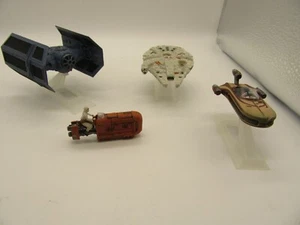 Four Miniature Die-cast Star Wars Vehicles - Picture 1 of 23