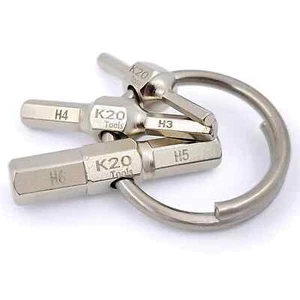 Keychain Allen Hex Wrench Key Bit -Metric Tiny Multi-Tool 2/2.5/3/4/5/6 mm - Picture 1 of 4