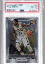 Paul George 2012 Panini Prizm Card #30 PSA 10 1st Year Prizm