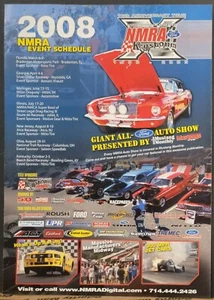 2008 2p NMRA Auto Show Event Schedule Print Ad Ford Mustang - Picture 1 of 2