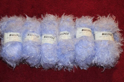 6 Skeins of Crystal Palace Whisper Yarn - Light Blue Skeins - Image 1 of 3