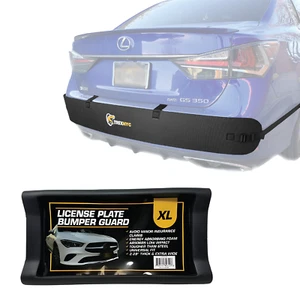 TrexNYC Rear Bumper Guard and Front License Plate Bumper Guard, XL Combo Kit - Picture 1 of 5