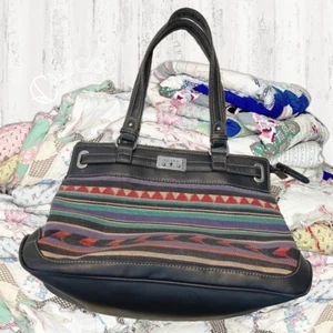 Vintage Ralph Lauren Y2K CHAPS Western Blanket Print Purse Handbag Shoulder Bag - Picture 1 of 12