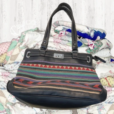 Vintage Ralph Lauren Y2K CHAPS Western Blanket Print Purse Handbag Shoulder Bag - Image 1 of 4