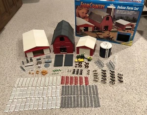 1/64 Ertl Farm Country Deluxe Farm Set Vintage 1990 Used With Box - Picture 1 of 24