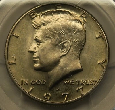 1977 D Kennedy Half Dollar PCGS MS66, Free Shipping - Image 1 of 4