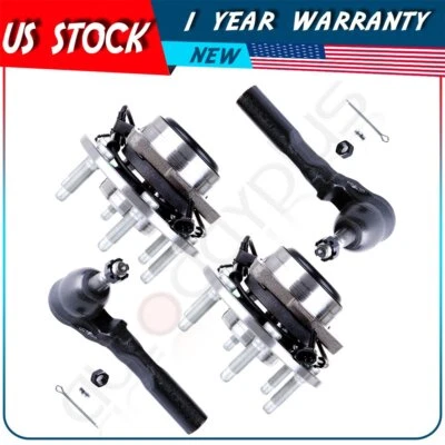 Juego de bujes y cojinetes de rueda delantera 2x2 con barras de amarre exteriores para Chevrolet Silverado 1500 Foto 1 de 4