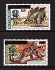 Benin 1985 Overprinted Dinosaurs MNH mint stamps SG985,986