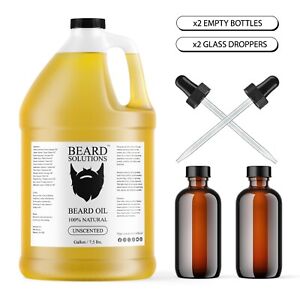 Beard Oil Gallon 7.5 lbs. Bulk Wholesale 100% Natural Men's Hair Growth Serum