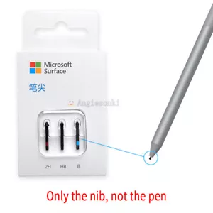 100% Genuine Microsoft Pen Tip Kit for 2H HB B Surface Pro 4 5 Stylues Pen - Zdjęcie 1 z 6